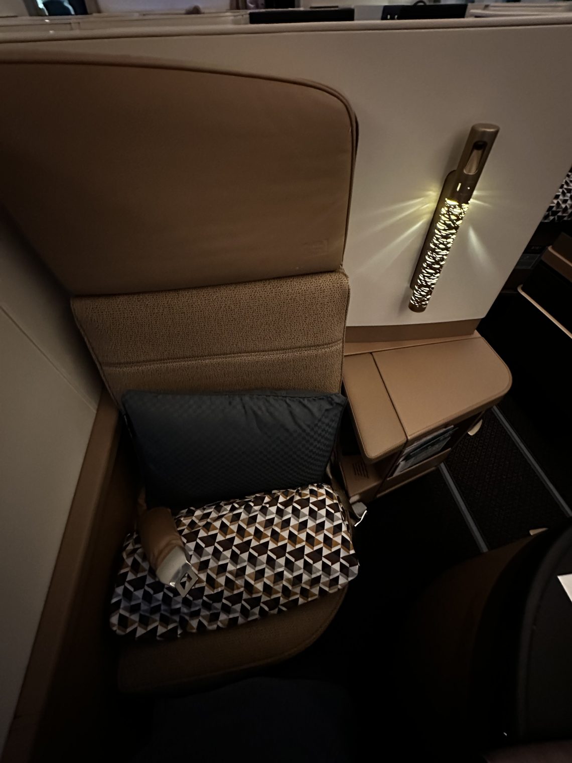 Business Class Seat at Etihad